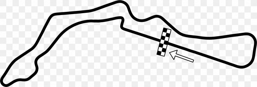 Autodrom Most Race Track Thumbnail Clip Art, PNG, 2029x689px, Autodrom Most, Area, Auto Part, Black, Black And White Download Free