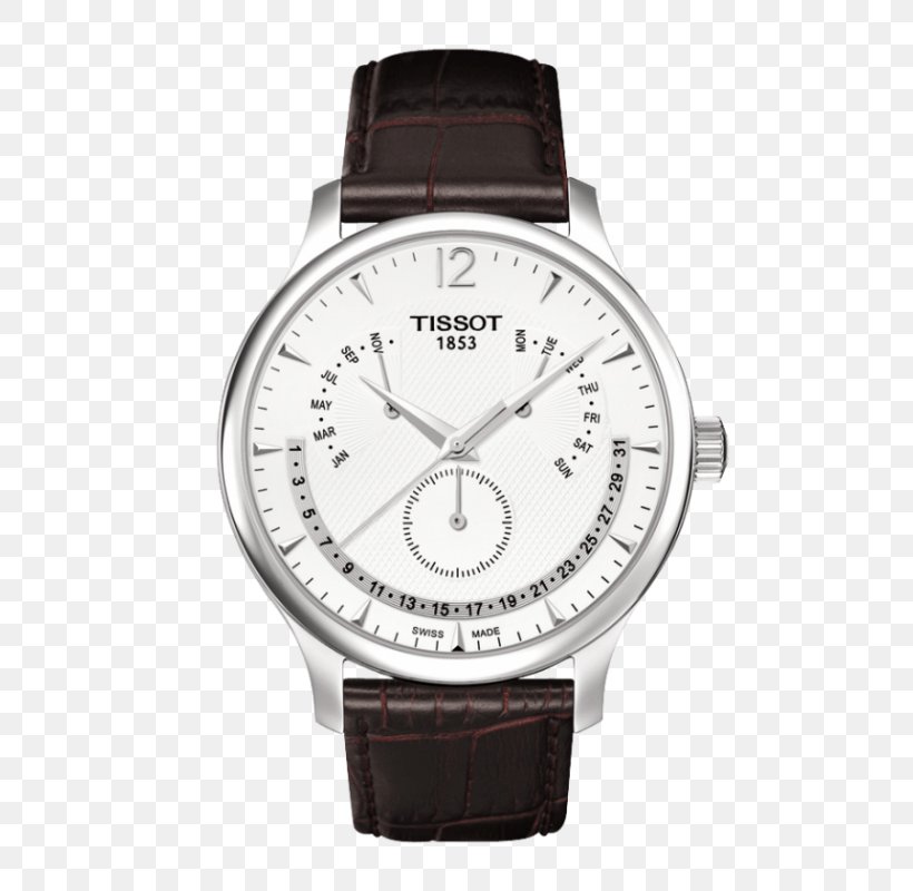 Tissot Men's Tradition Counterfeit Watch Quartz Clock, PNG, 800x800px, Tissot, Brand, Counterfeit Watch, Mechanical Watch, Metal Download Free