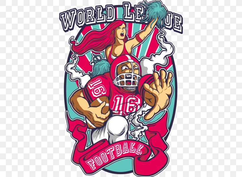 World League Of American Football Rugby Football, PNG, 424x600px, T Shirt, American Football, American Football Player, Art, Cartoon Download Free