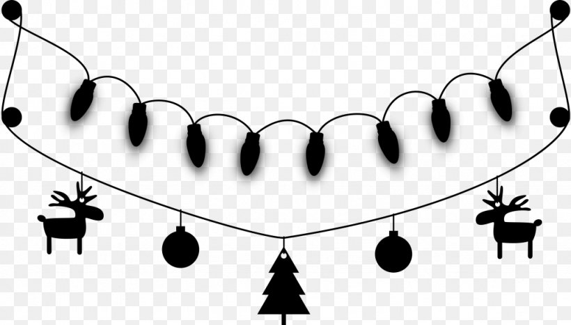 Christmas Day Garland Stock Photography Drawing Illustration, PNG, 1024x584px, Christmas Day, Christmas Lights, Christmas Ornament, Christmas Tree, Coloring Book Download Free