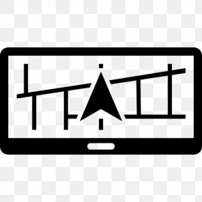 Black And White Triangle Signage PNG