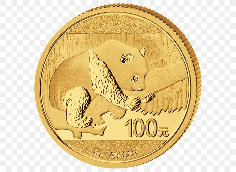 Giant Panda Chinese Gold Panda Bullion Coin Gold Coin, PNG, 600x600px, Giant Panda, Bullion, Bullion Coin, Carnivoran, Chinese Gold Panda Download Free