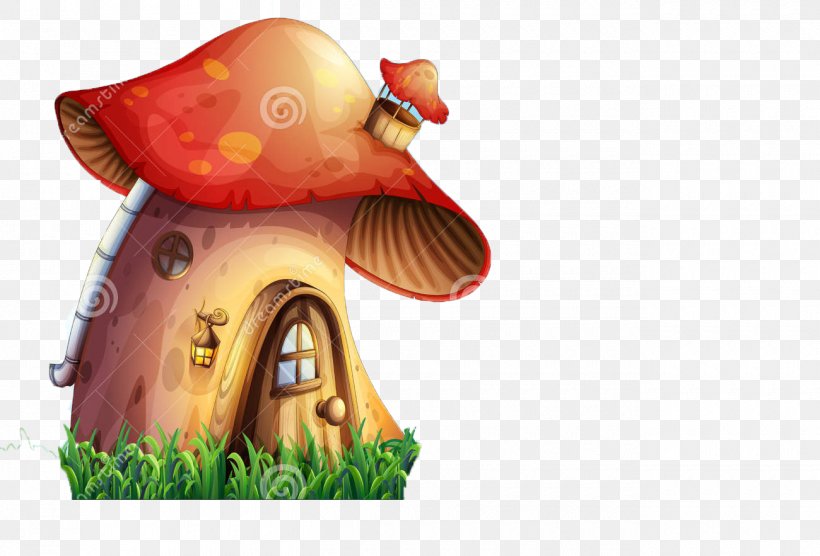 Mushroom House Cartoon Illustration, PNG, 1300x883px, Mushroom, Art, Cartoon,  Drawing, Figurine Download Free