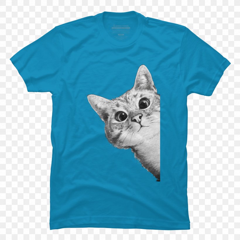 T-shirt Cat Printing Canvas Print, PNG, 1800x1800px, Tshirt, Artist, Blue, Canvas, Canvas Print Download Free