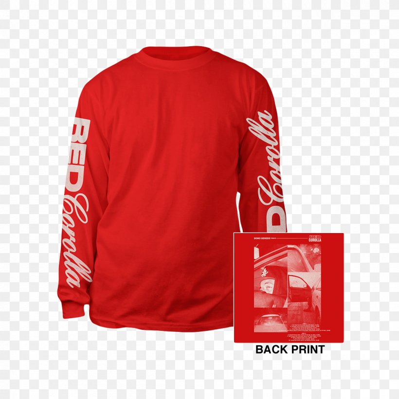 Long-sleeved T-shirt Sports Fan Jersey The Red Corolla, PNG, 1200x1200px, Tshirt, Active Shirt, Bluza, Brand, Domo Genesis Download Free