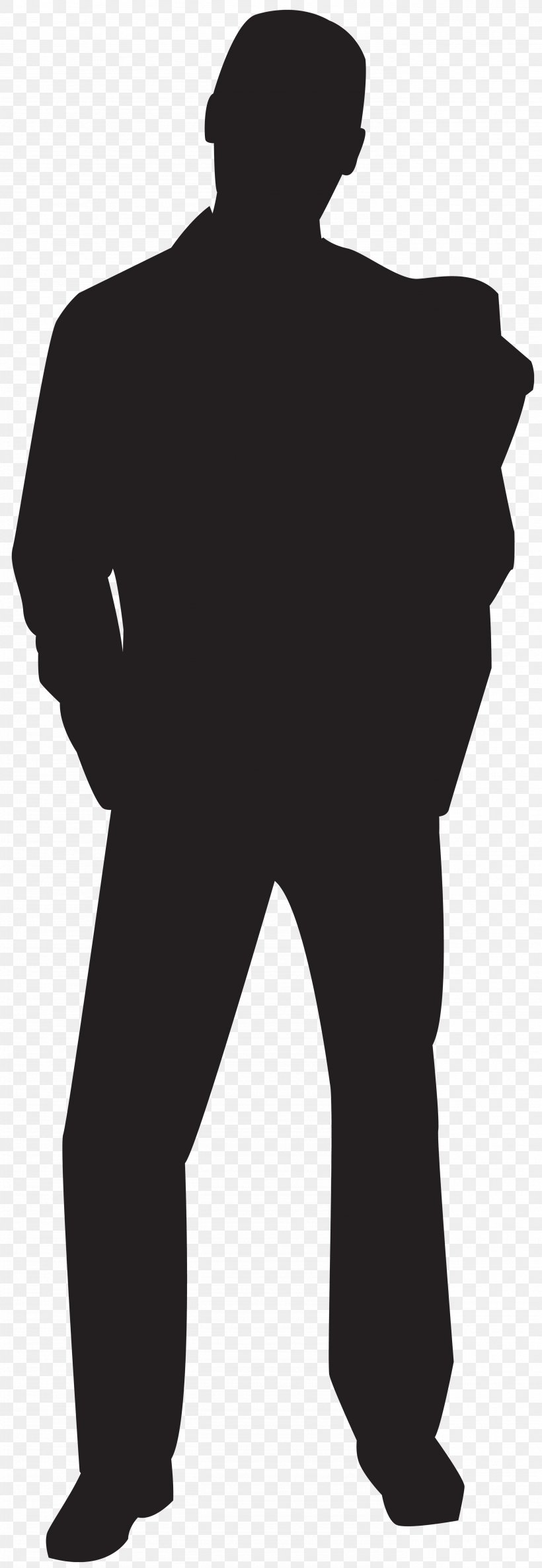 Silhouette Clip Art, PNG, 2767x8000px, Silhouette, Black, Black And White, Cartoon, Gentleman Download Free