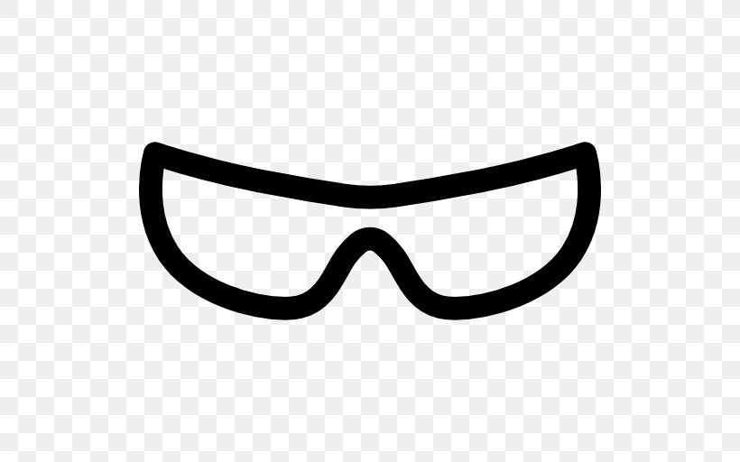 Sunglasses Goggles Line, PNG, 512x512px, Glasses, Black And White, Eyewear, Goggles, Sunglasses Download Free
