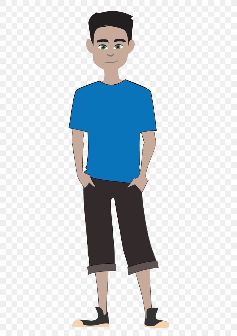 T-shirt Clip Art Illustration Human, PNG, 945x1338px, Tshirt, Animation, Boy, Cartoon, Electric Blue Download Free