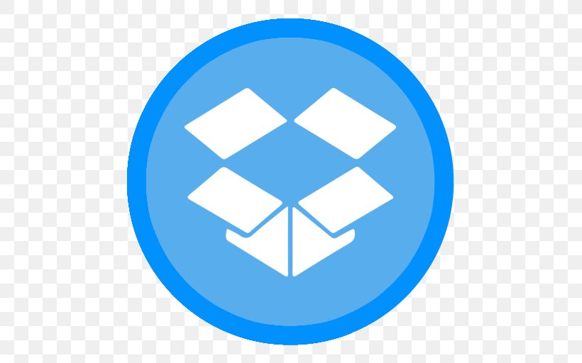 Blue Organization Area Symbol, PNG, 512x512px, Dropbox, Area, Blue, Brand, Drew Houston Download Free
