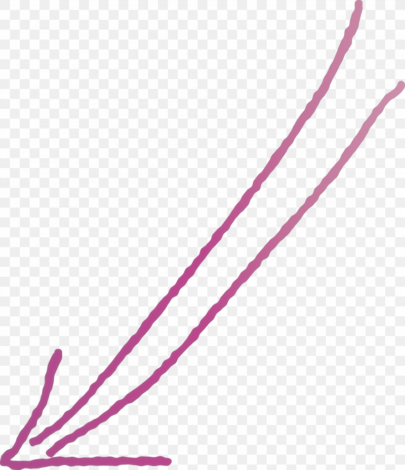 Hand Drawn Arrow, PNG, 2585x3000px, Hand Drawn Arrow, Line, Magenta, Pink Download Free