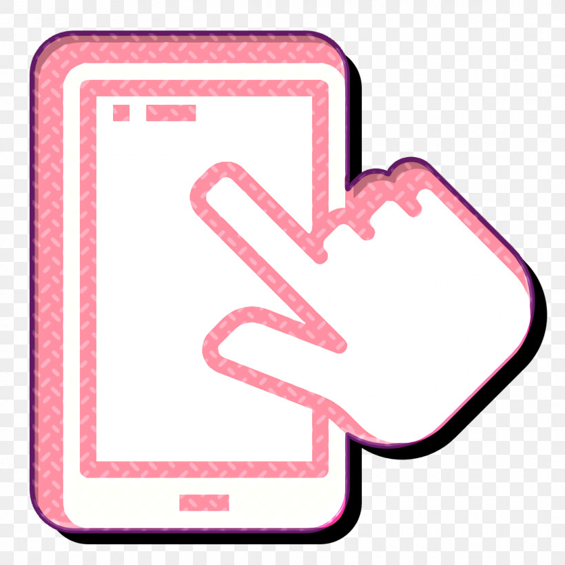 Hand Gesture Icon Smartphone Icon Shopping Icon, PNG, 1090x1090px, Hand Gesture Icon, Hand, Magenta, Material Property, Pink Download Free