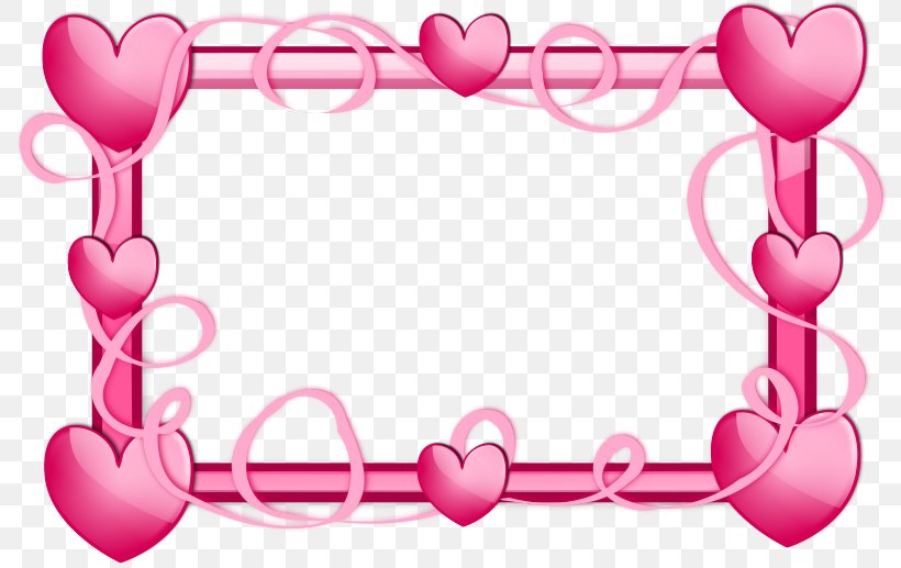 Picture Frame, PNG, 800x517px, Pink, Heart, Love, Magenta, Material Property Download Free