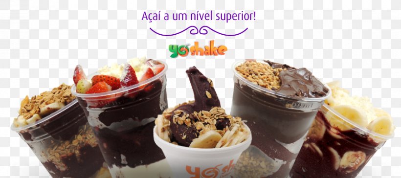 Sundae Açaí Na Tigela Gelato Ice Cream Frozen Yogurt, PNG, 900x400px, Sundae, Bowl, Cup, Cupcake, Dairy Product Download Free