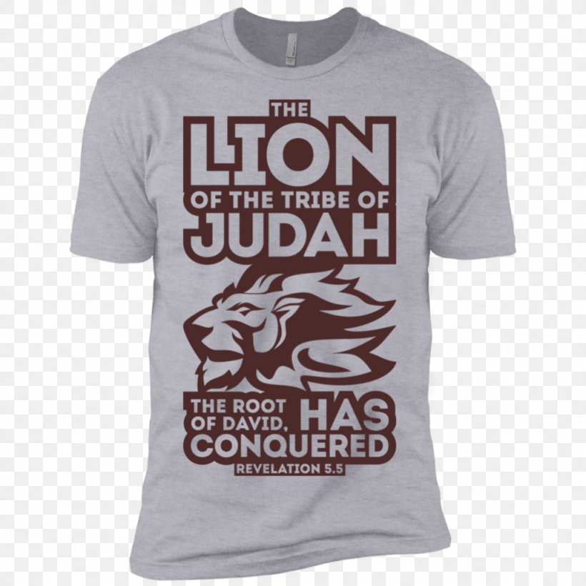 T-shirt Kingdom Of Judah Hoodie Lion Of Judah Tribe Of Judah, PNG, 1024x1024px, Tshirt, Active Shirt, Baby Toddler Onepieces, Brand, Child Download Free
