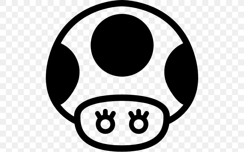 Toad Mushroom Clip Art, PNG, 512x512px, Toad, Black, Black And White, Emoticon, Food Download Free