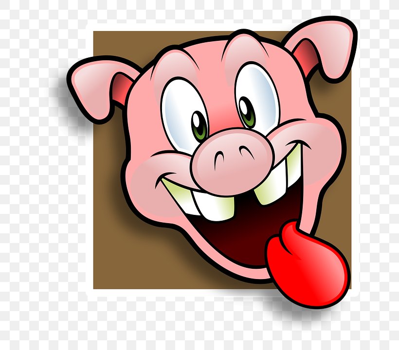Domestic Pig Clip Art, PNG, 709x720px, Pig, Avatar, Cartoon, Domestic Pig, Drawing Download Free