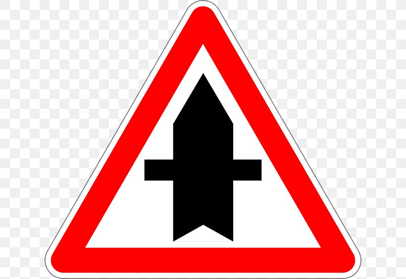 Priority To The Right Road Signs In France Traffic Sign Warning Sign, PNG, 640x564px, Priority To The Right, Advarselstrekant, Area, Brand, Bus Lane Download Free