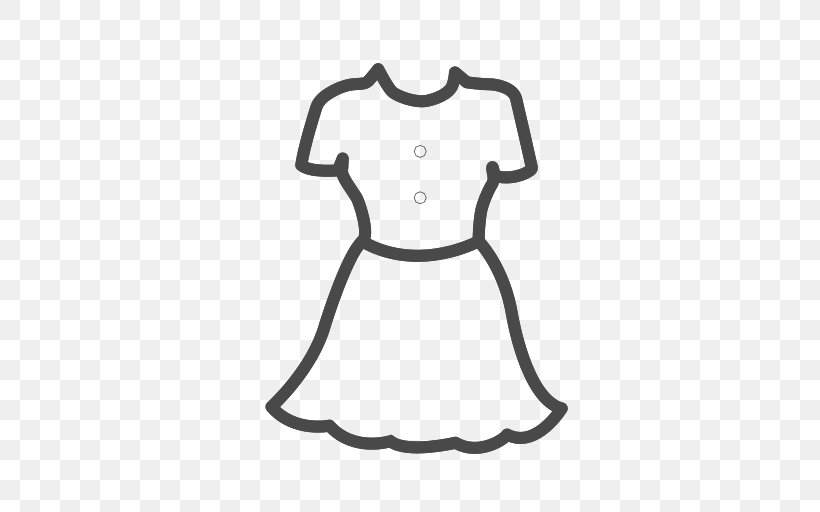 Clothing Dress Apple Icon Image Format, PNG, 512x512px, Clothing, Blackandwhite, Coloring Book, Costume, Dress Download Free