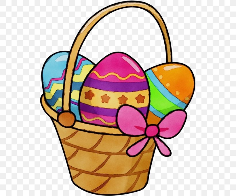 Easter Egg, PNG, 543x680px, Watercolor, Basket, Easter, Easter Egg, Gift Basket Download Free