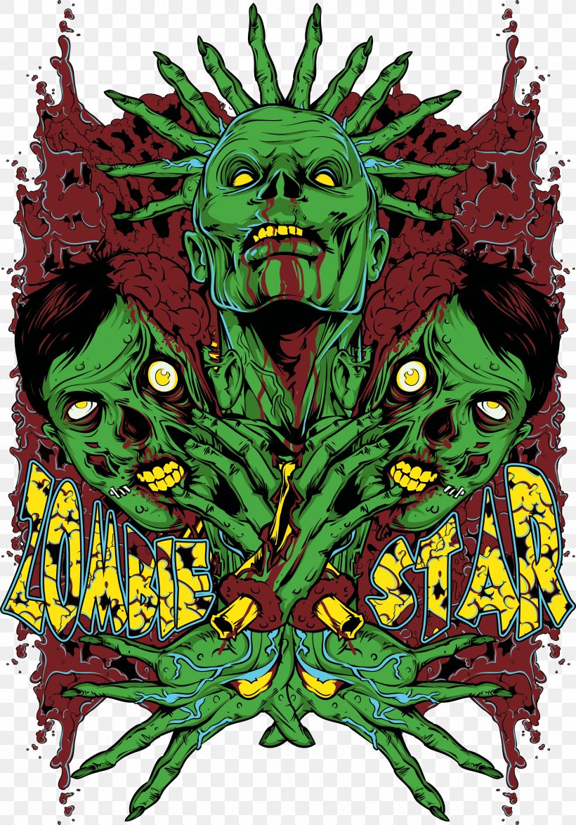 T-shirt Daryl Dixon Hoodie Clothing Monster, PNG, 2349x3365px, Tshirt, Art, Bag, Clothing, Collar Download Free