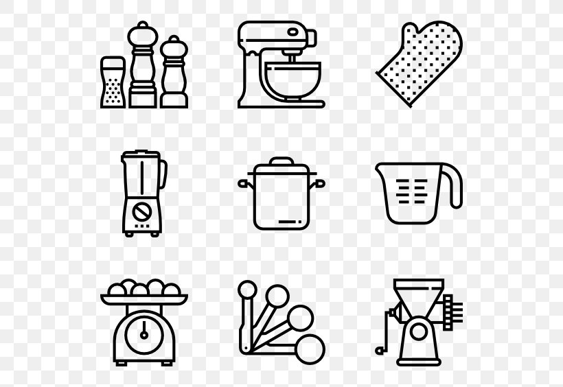 kitchen utensils drawing