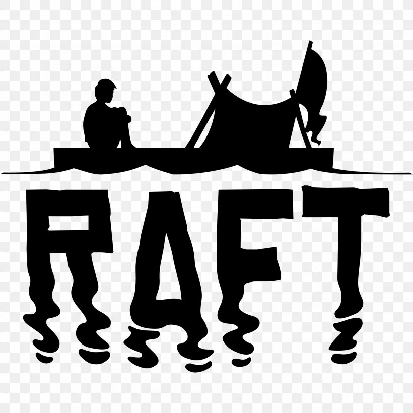 Logo Raft Game Clip Art, PNG, 2048x2048px, Logo, Black, Black And White, Brand, Communication Download Free