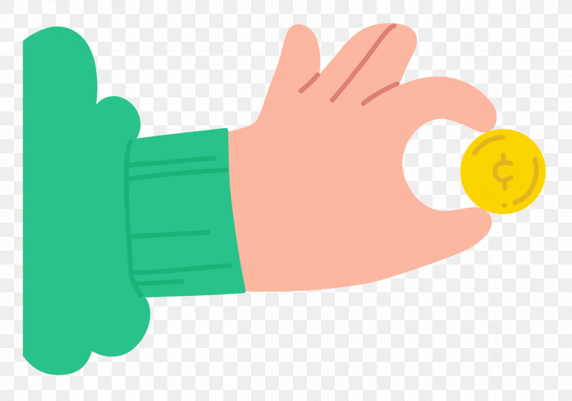 Hand Pinching Coin, PNG, 2500x1759px, Green, Hm, Meter Download Free