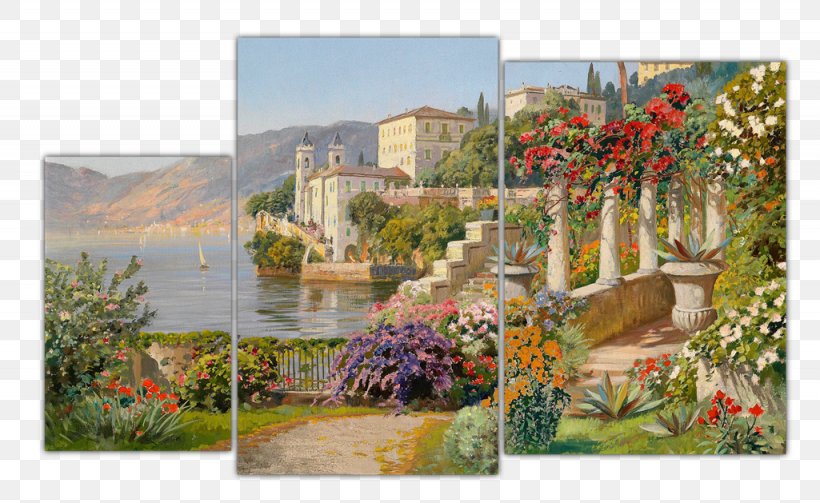 Art-Frescos Lake Como Landscape Painting, PNG, 1025x629px, Lake Como, Alois Arnegger, Art, Canvas, Canvas Print Download Free