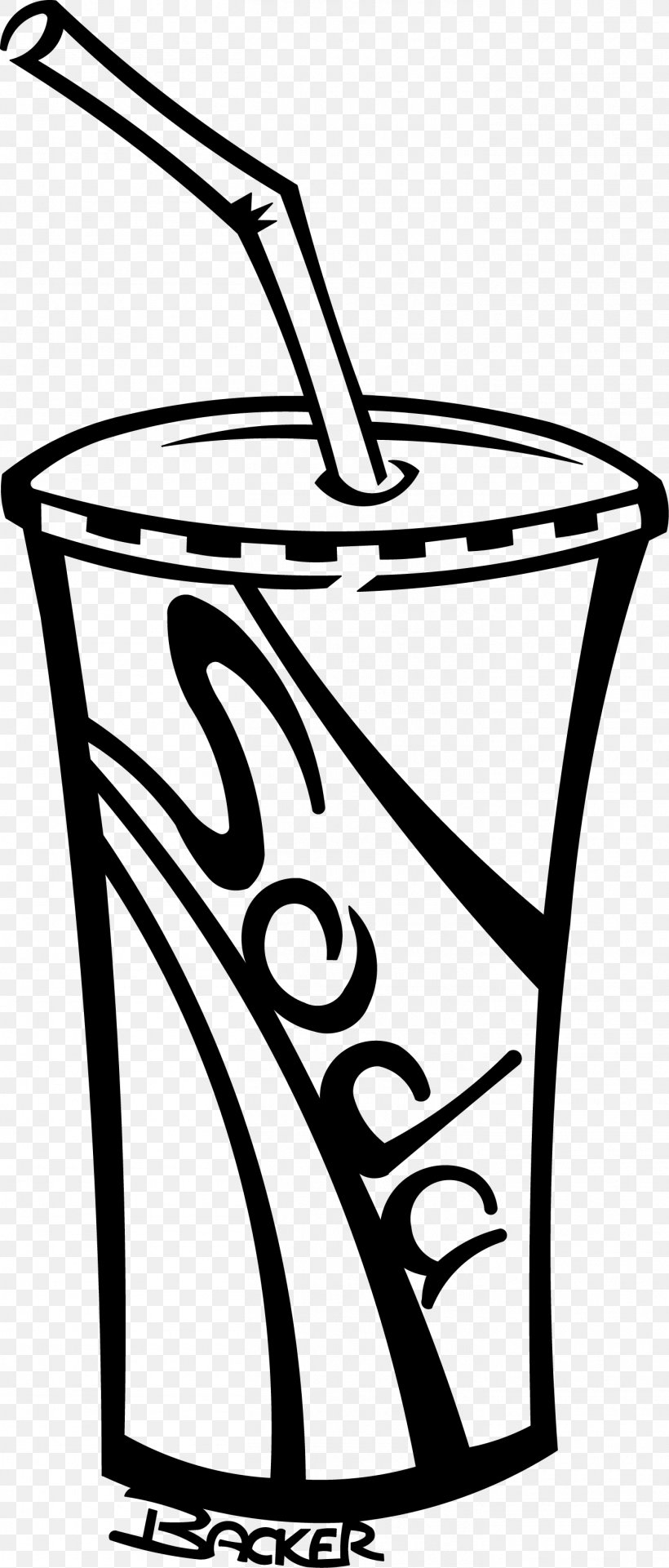 Fizzy Drinks Cup Clip Art, PNG, 1410x3304px, Fizzy Drinks, Artwork, Black And White, Cup, Drinkware Download Free