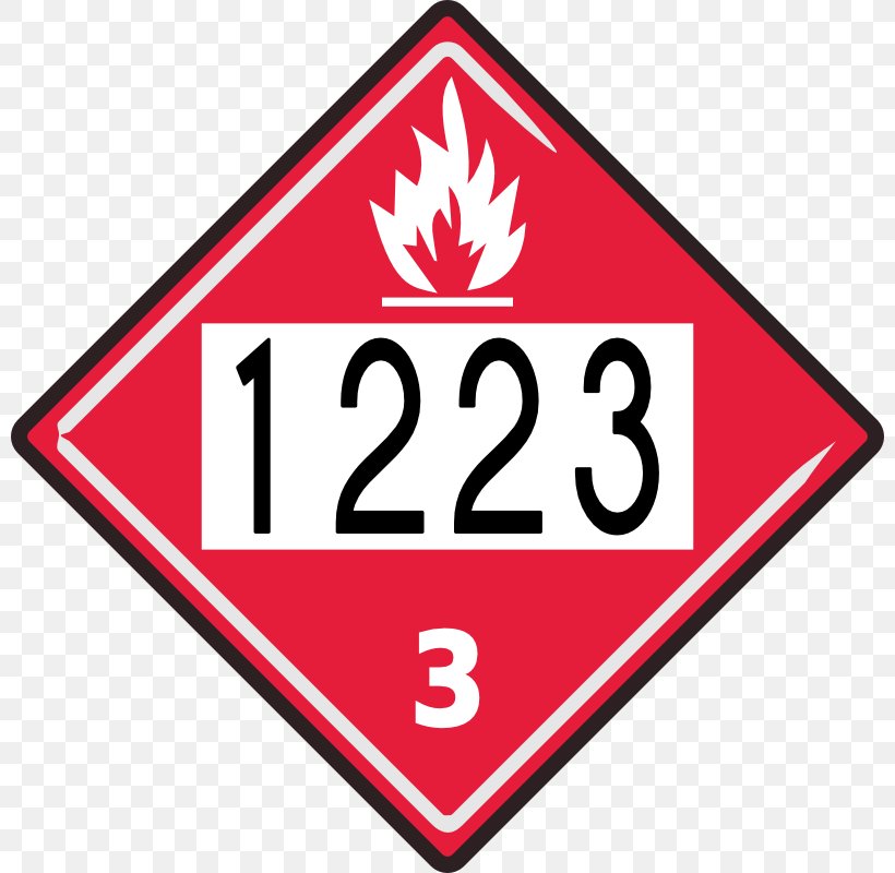 HAZMAT Class 3 Flammable Liquids Dangerous Goods Placard Combustibility And Flammability, PNG, 800x800px, Hazmat Class 3 Flammable Liquids, Area, Brand, Combustibility And Flammability, Dangerous Goods Download Free