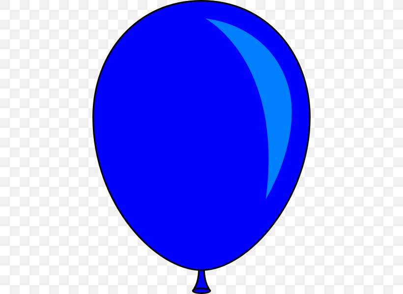 Balloon Blue Clip Art, PNG, 444x598px, Balloon, Area, Birthday, Blue, Cobalt Blue Download Free