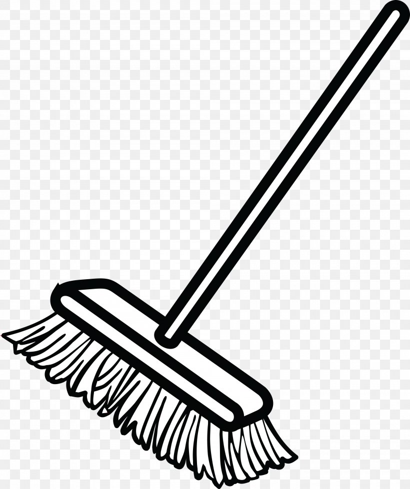 Broom Dustpan Clip Art, PNG, 4000x4779px, Broom, Bathroom Accessory, Black And White, Dustpan, Facebook Download Free