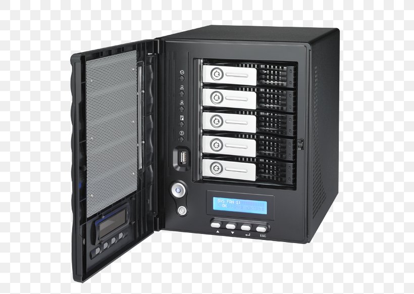 Disk Array Computer Cases & Housings Network Storage Systems Thecus Computer Servers, PNG, 600x582px, Disk Array, Computer, Computer Case, Computer Cases Housings, Computer Component Download Free