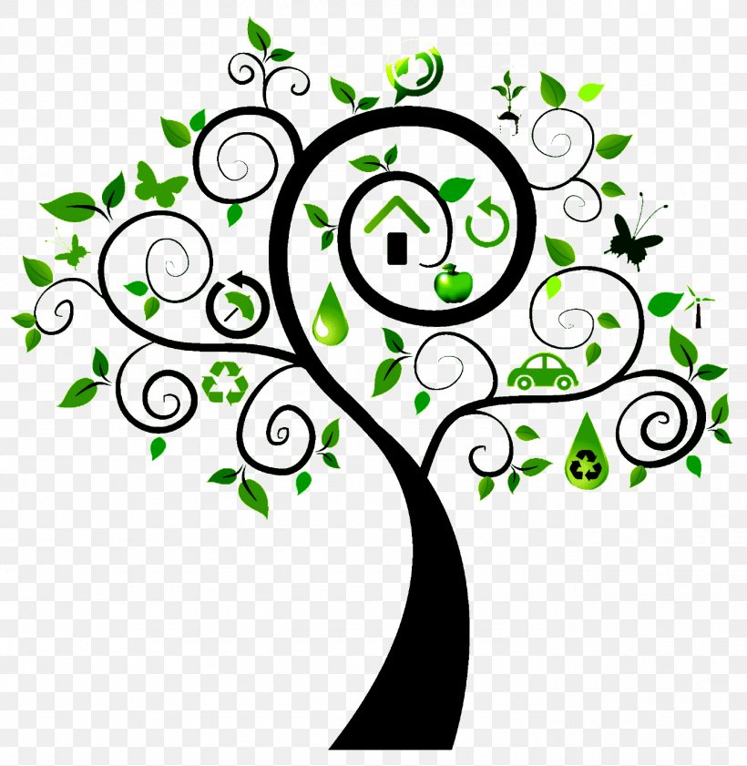 Tree Clip Art Illustration, PNG, 1384x1420px, Tree, Botany, Branch, Leaf, Line Art Download Free