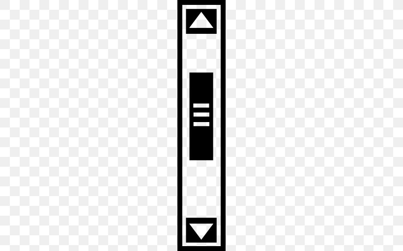 Scrollbar Scrolling, PNG, 512x512px, Scrollbar, Area, Black, Black And White, Brand Download Free