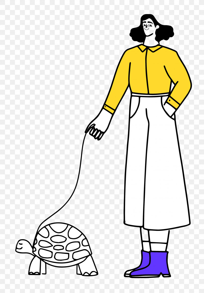 Walking The Turtle, PNG, 1743x2500px, Line Art, Clothing, Costume, Dress, Headgear Download Free