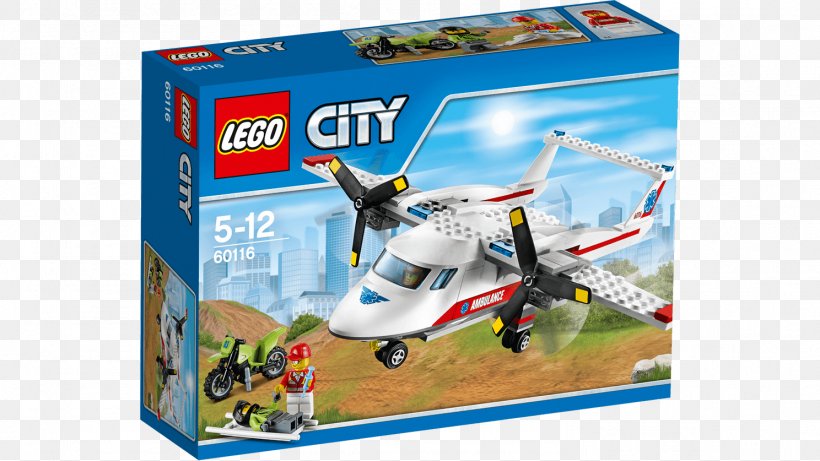 Airplane LEGO 60116 City Ambulance Plane Lego City Toy, PNG, 1488x837px, Airplane, Ambulance, Lego, Lego 60022 City Cargo Terminal, Lego 60118 City Garbage Truck Download Free