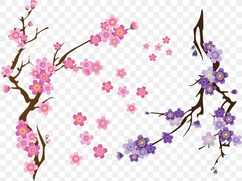 Cherry Blossom Clip Art Drawing, PNG, 3224x2408px, Cherry Blossom, Art, Blossom, Borders And Frames, Branch Download Free