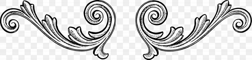 Graphic Design Clip Art, PNG, 6894x1653px, Line Art, Art, Auto Part, Black And White, Body Jewelry Download Free