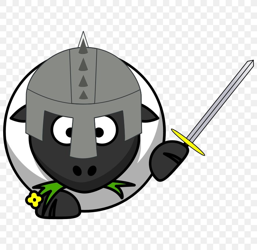 Leicester Longwool Sword Lamb And Mutton Clip Art, PNG, 800x800px, Leicester Longwool, Black, Black Sheep, Fictional Character, Knight Download Free