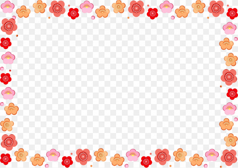 Picture Frame, PNG, 1486x1053px, Flower Rectangular Frame, Floral Rectangular Frame, Heart, Paint, Picture Frame Download Free