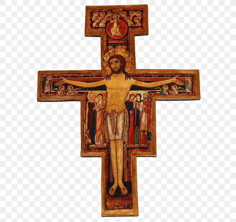 San Damiano Cross Christian Cross Crucifix, PNG, 608x772px, San Damiano, Artifact, Basilica Di Santa Chiara, Catholicism, Christian Cross Download Free