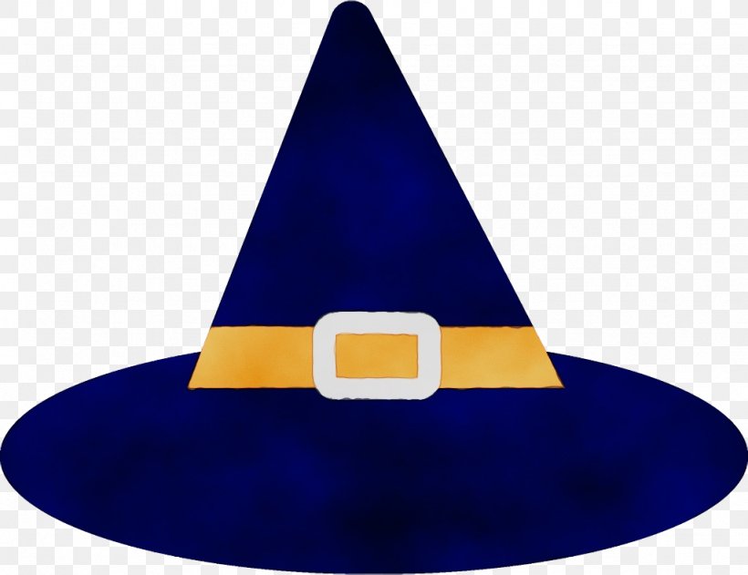 Witch Hat Clothing Cobalt Blue Hat Cone, PNG, 1024x788px, Watercolor, Clothing, Cobalt Blue, Cone, Costume Hat Download Free