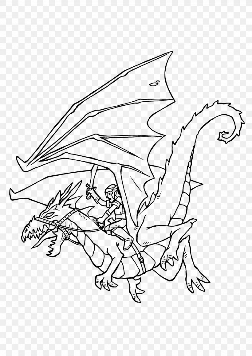 Line Art Dragon Cartoon Sketch, PNG, 2480x3508px, Line Art, Art, Artwork, Black And White, Cartoon Download Free