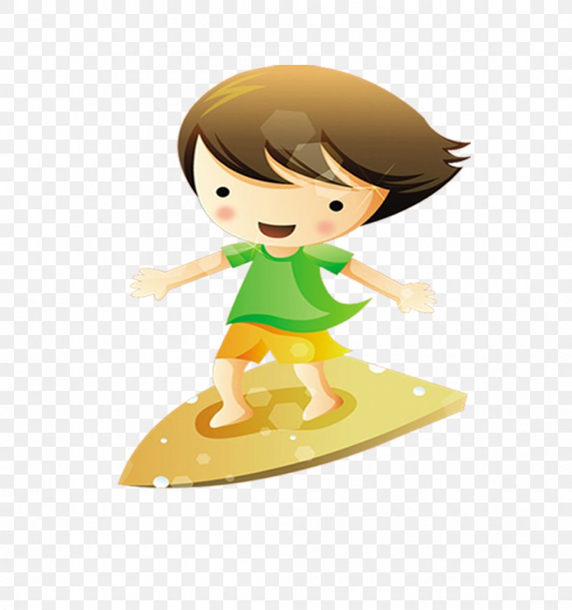Child Surfing, PNG, 995x1061px, Child, Art, Boy, Cartoon, Dog Surfing Download Free