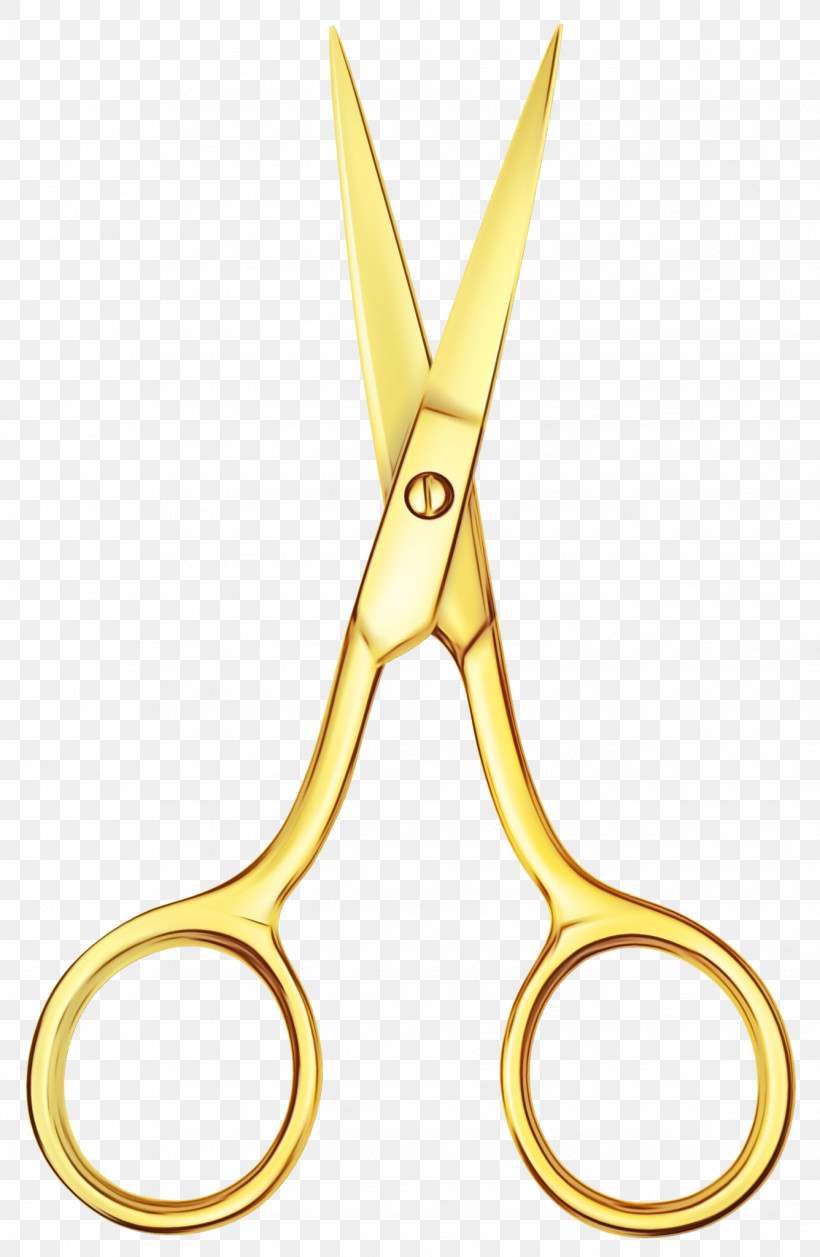 Scissors Gold Hair Scissors Icon Hair, PNG, 1336x2048px, Watercolor, Barber, Gold, Golden Scissors, Hair Download Free