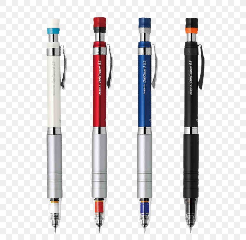 Zebra Mechanical Pencil Stationery Writing Implement, PNG, 800x800px, Zebra, Ball Pen, Ballpoint Pen, Eraser, Kaweco Download Free