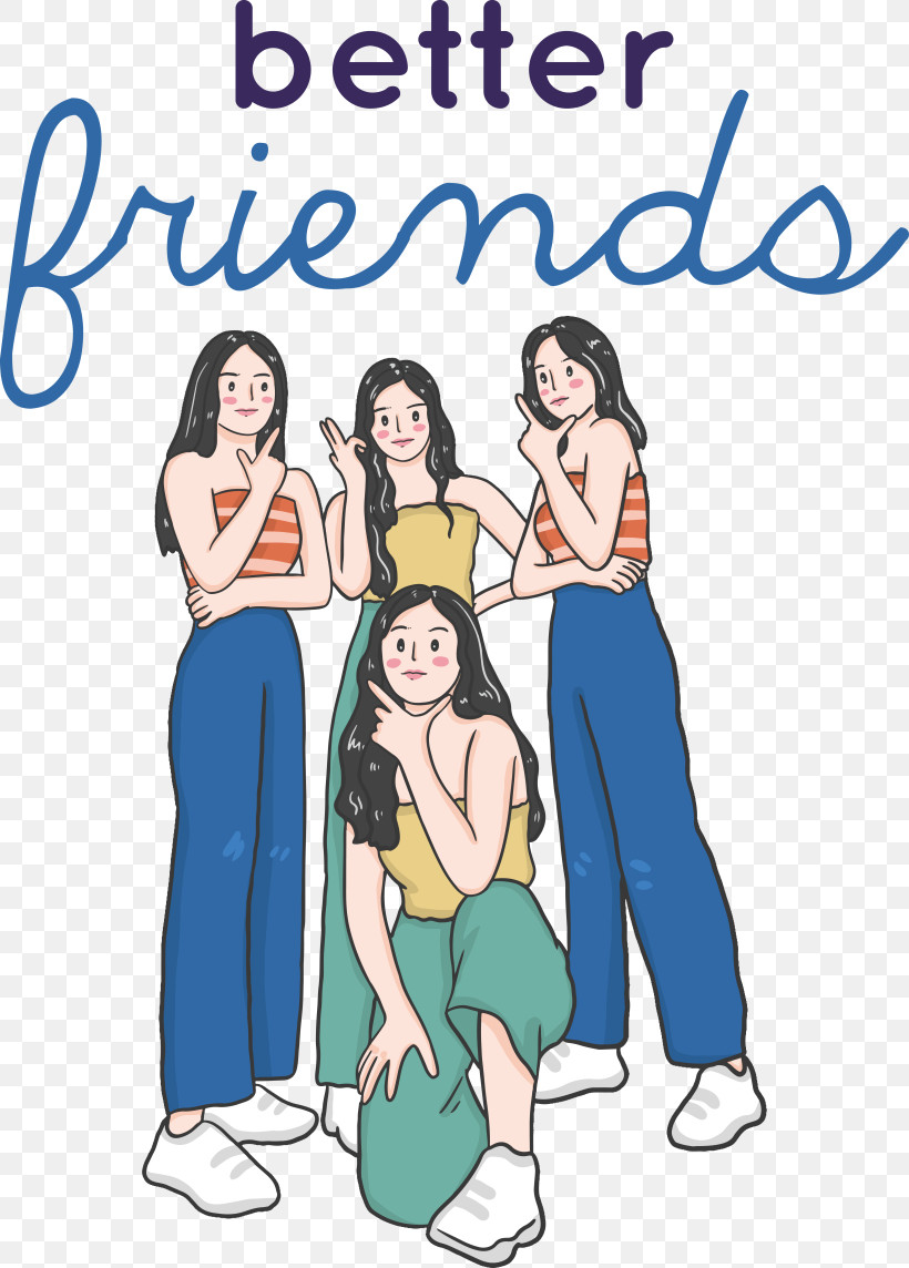 Better Friends - Better Friends Illustration With Women PNG