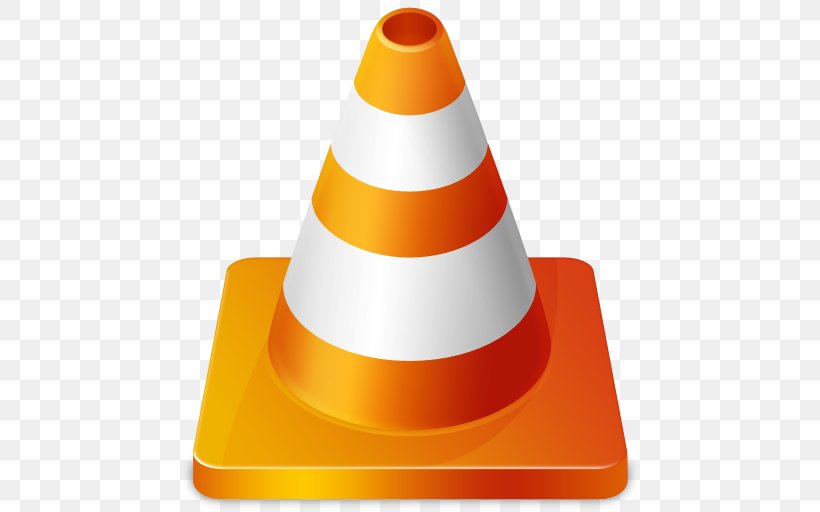 Orange Cone, PNG, 512x512px, Vlc Media Player, Audio File Format, Compact Disc, Computer Program, Computer Software Download Free