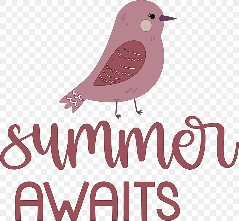 Summer Awaits Summer Summer Vacation, PNG, 3000x2772px, Summer, Beak, Biology, Birds, Logo Download Free